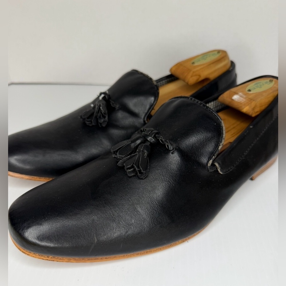 Topman Classic Black Tassel Loafers Men’s
